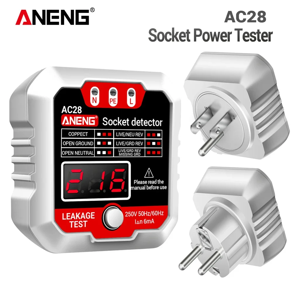 Circuit Breaker Finder - ANENG AC27/AC28 Cyfrowy Tester Gniazdek Elektrycznych