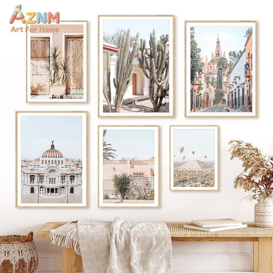 Wall Texture Spray - AZNM Boho Meksykańska Sceneria Miejska Obraz