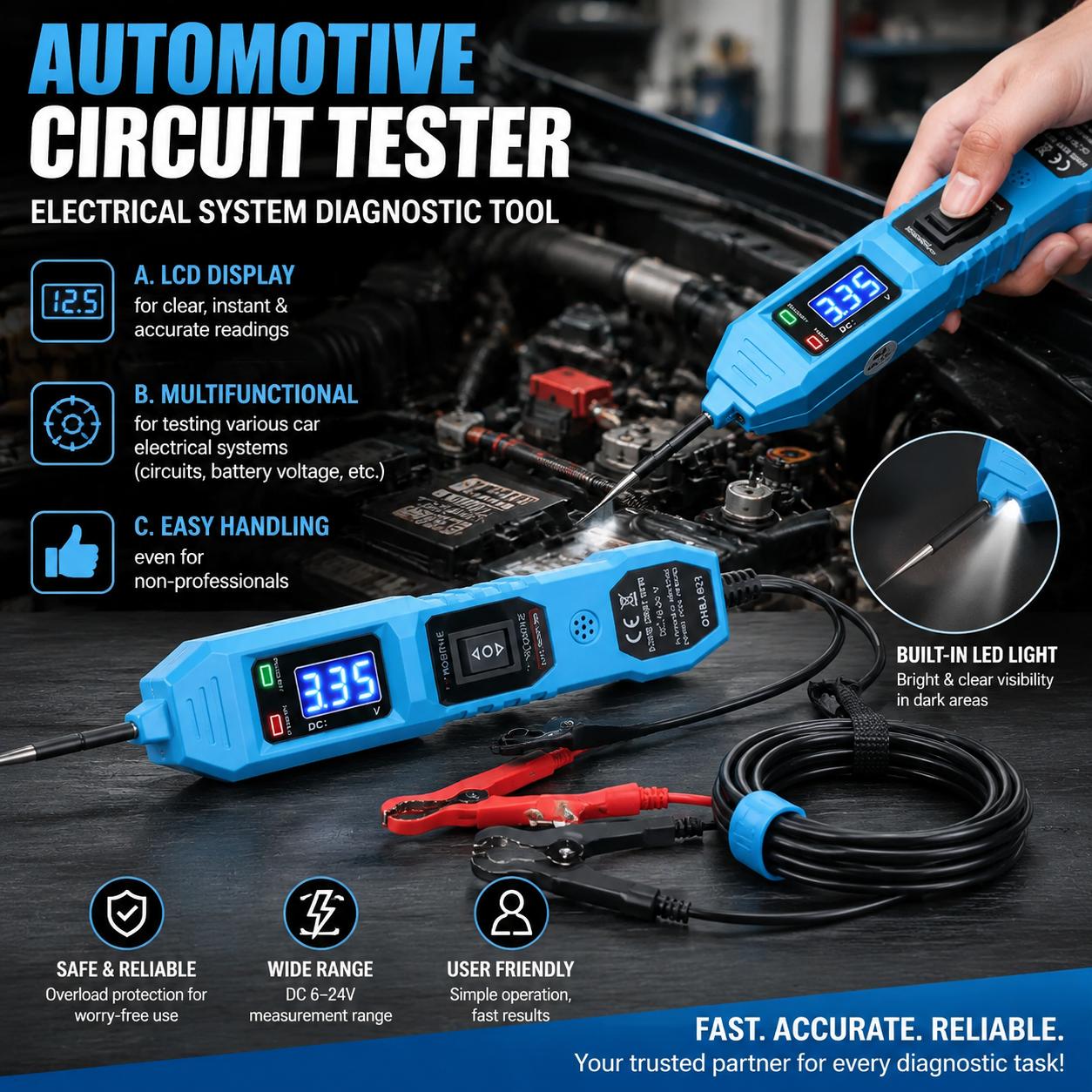 Circuit Breaker Finder - Profesjonalne narzędzie do diagnostyki samochodowej, lokalizator