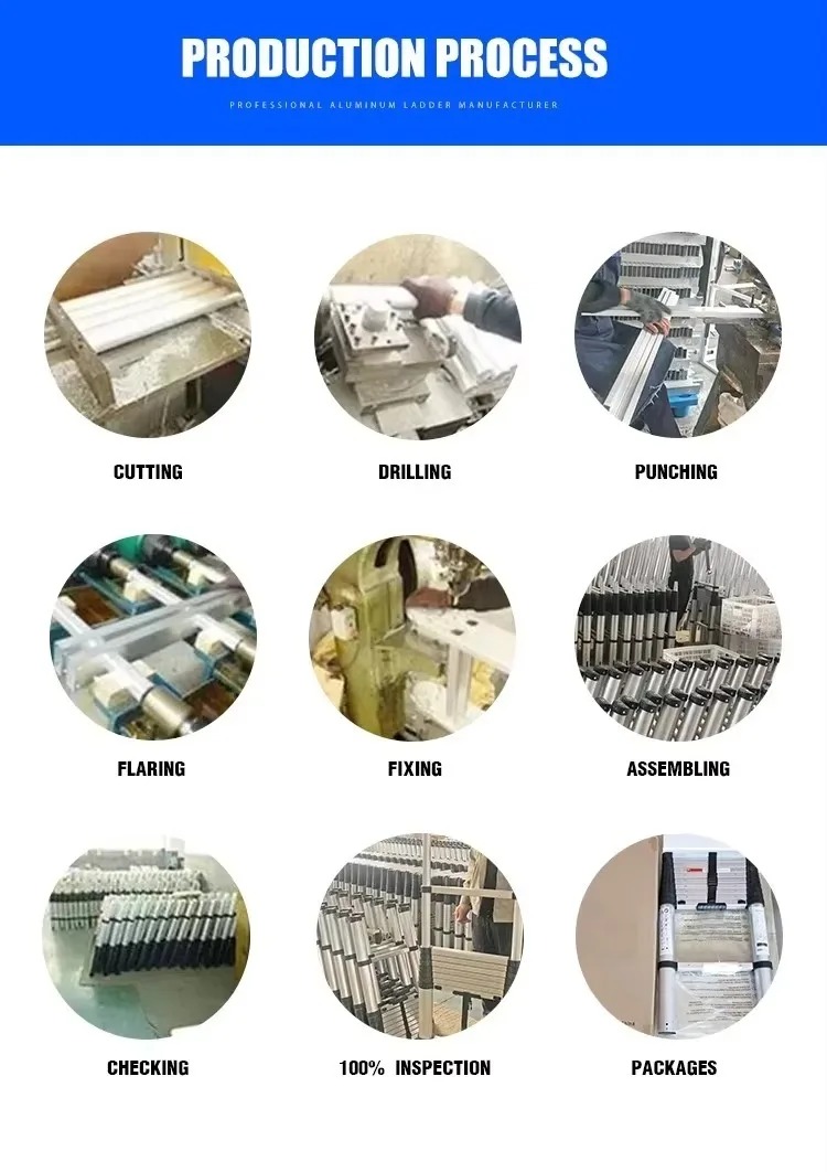 Home Improvement Industry - Drabina aluminiowa MF-TLA112-6, składana, izolowana, 3.2m,