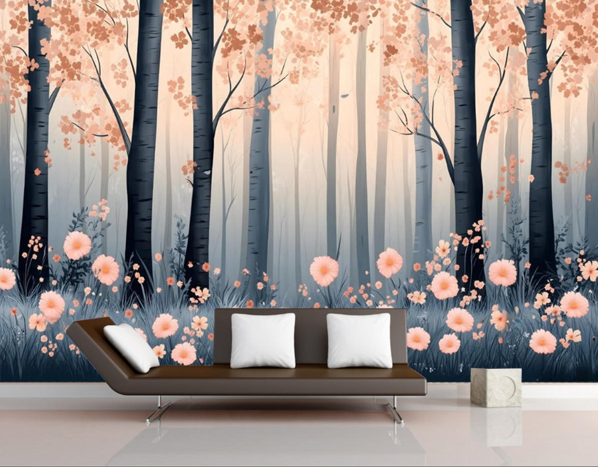Home Improvement Background - Niestandardowe tapety z motywem zielonego lasu