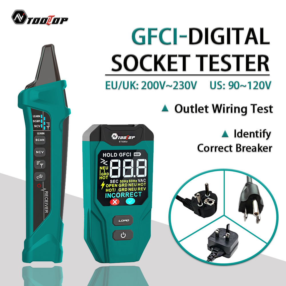Circuit Breaker Finder - TOOLTOP ET32 Cyfrowy lokalizator wyłączników automatycznych,