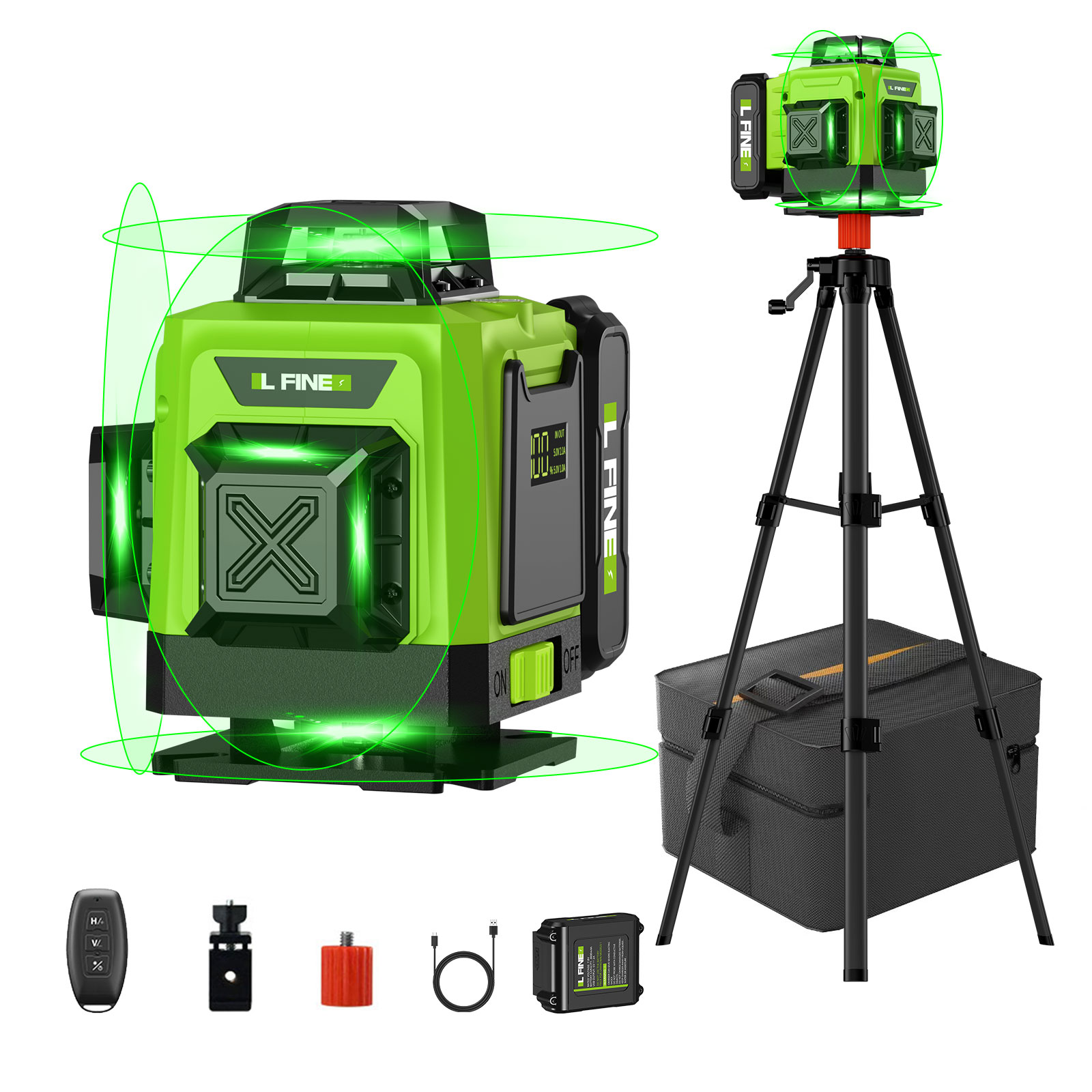 Home Improvement Warehouse - Poziom lasera samopoziomujący poziomy pionowy krzyż