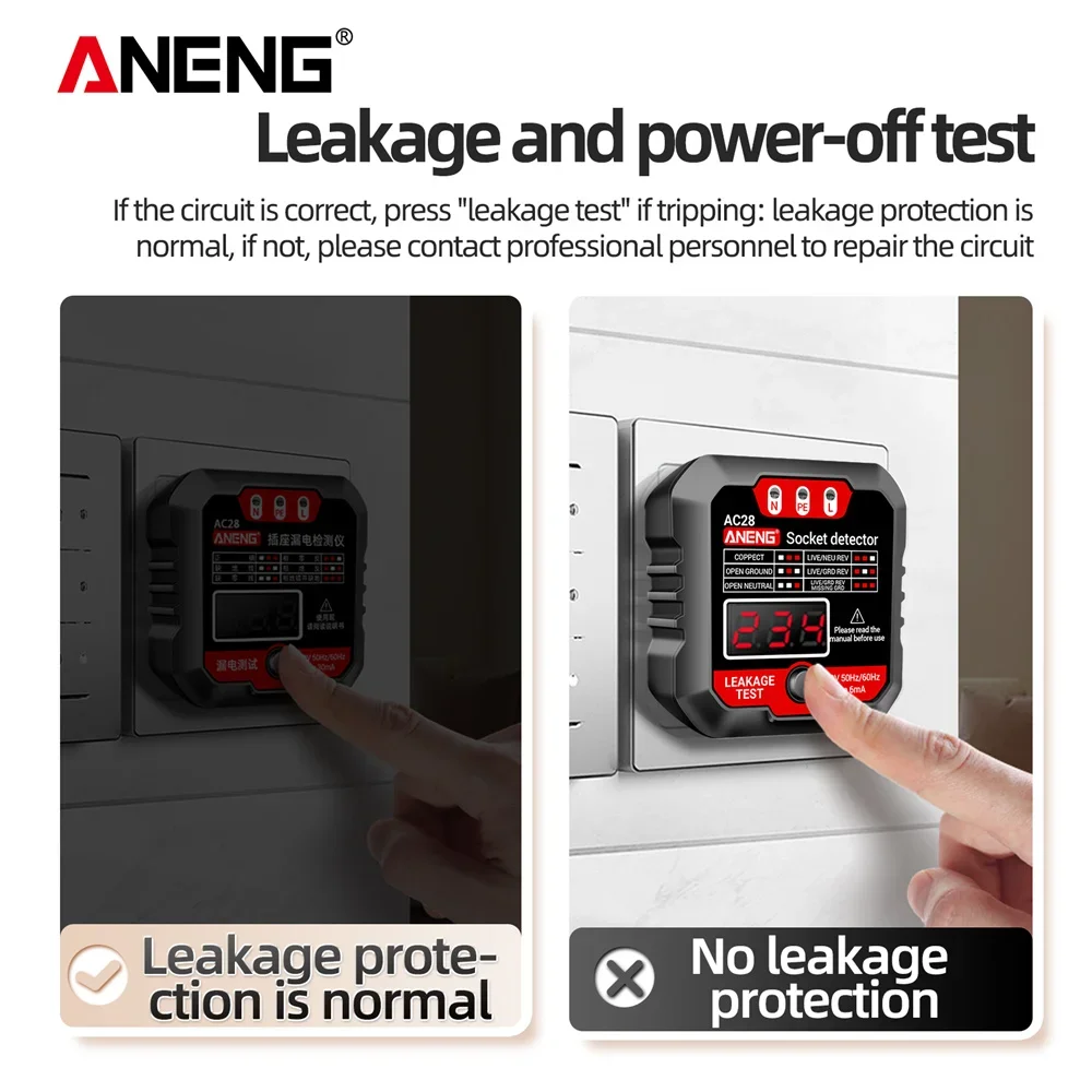 ANENG AC27/AC28 Cyfrowy Tester – Circuit Breaker Finder recenzja i cena