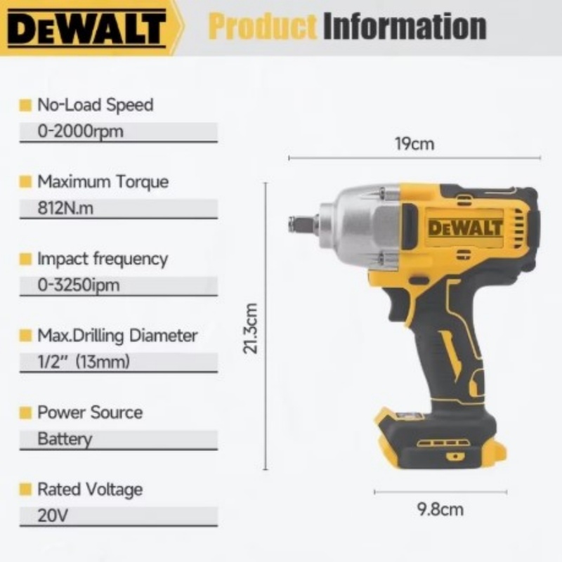 DEWALT DCF892 Bezszczotkowy, a – Home Improvement Warehouse recenzja i cena