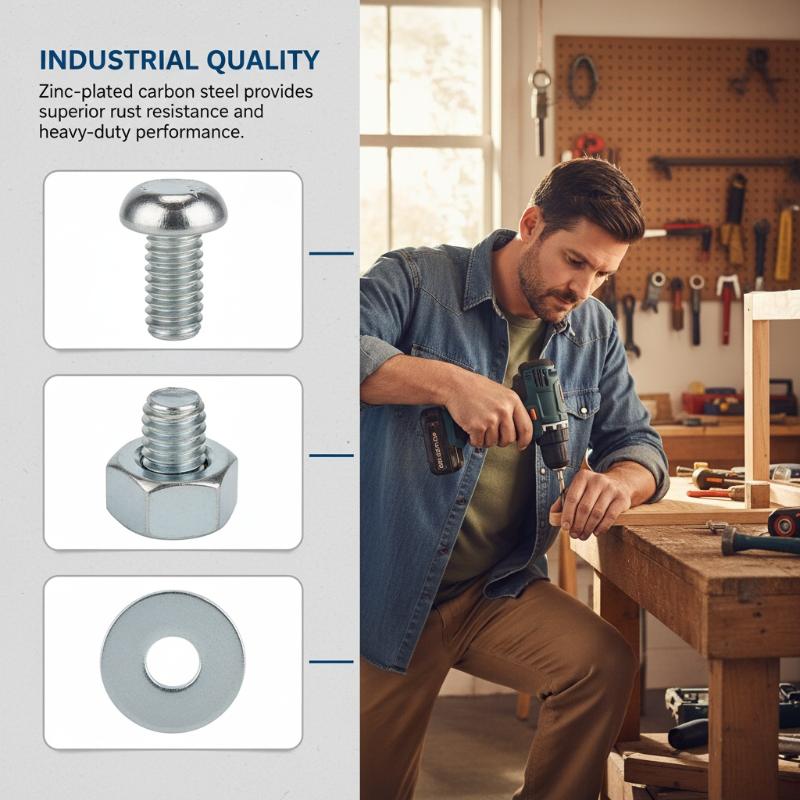 Zestaw 320 szt. śrub, nakrętek – Home Improvement Industry recenzja i cena