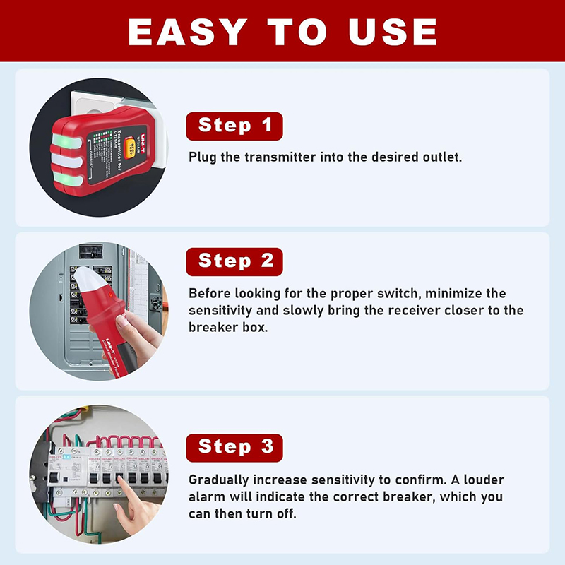 UNI-T UT25A Lokalizator wyłącz – Circuit Breaker Finder recenzja i cena